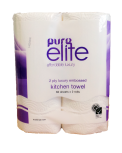 Towel Kitchen Pure Elite 70s 2ply twin pack